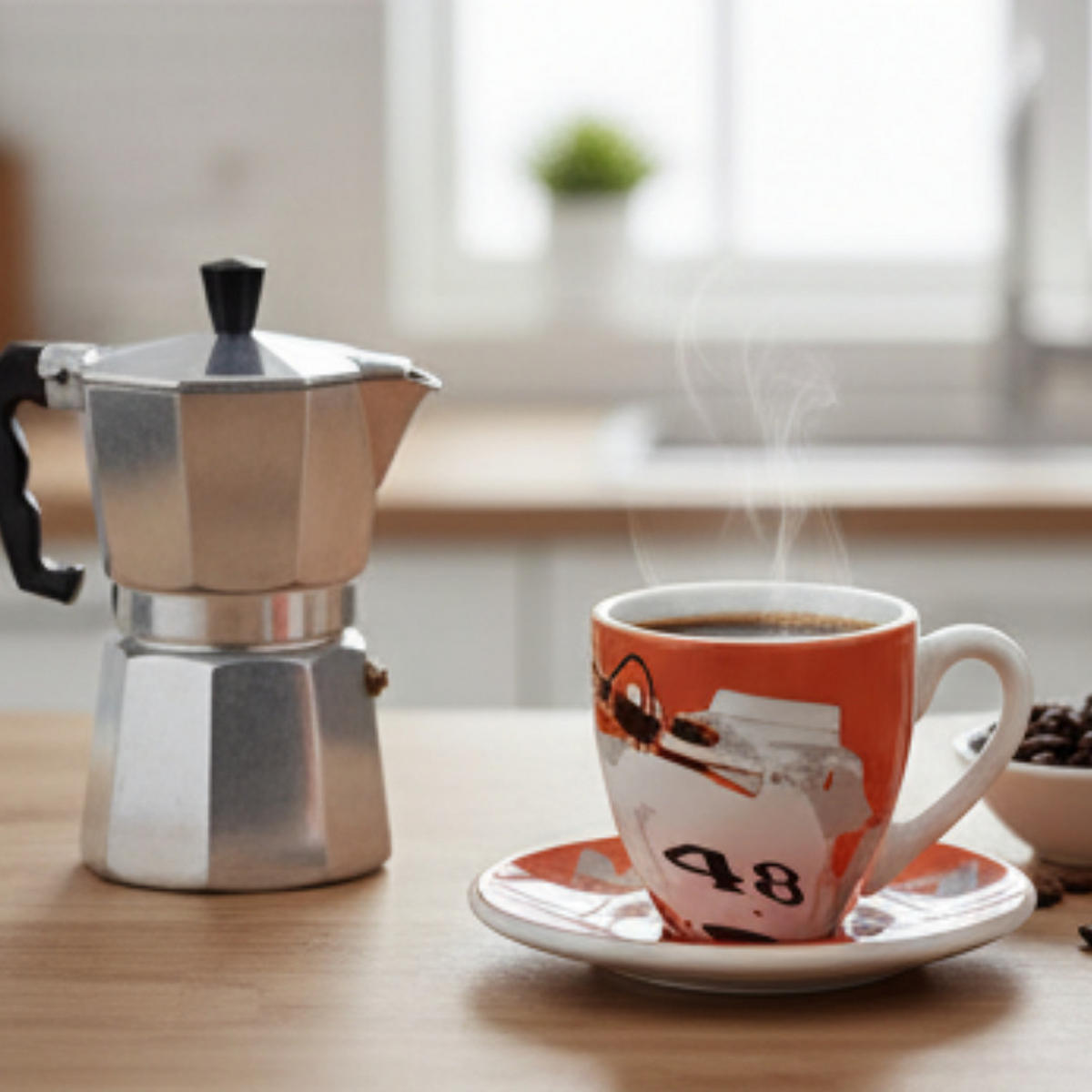 ESPRESSOTASSE Spyder Mehrfarbig Mit Untertasse - Multicolor, Keramik (0.08L) - Porsche