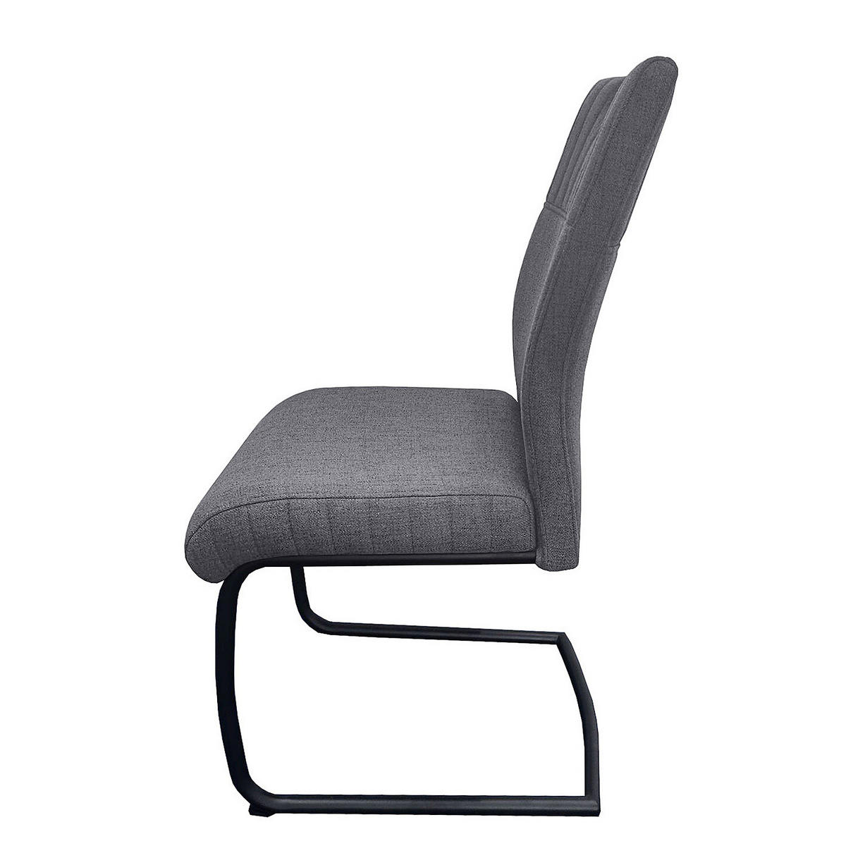 FREISCHWINGER 2ER-SET - Metall / Textil - Grau, Textil/Metall (49/98/63cm) - home24