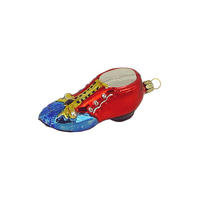 CHRISTBAUMSCHMUCK Schuh bunt 9 cm - Multicolor, Metall (0.1/9/0.1cm)