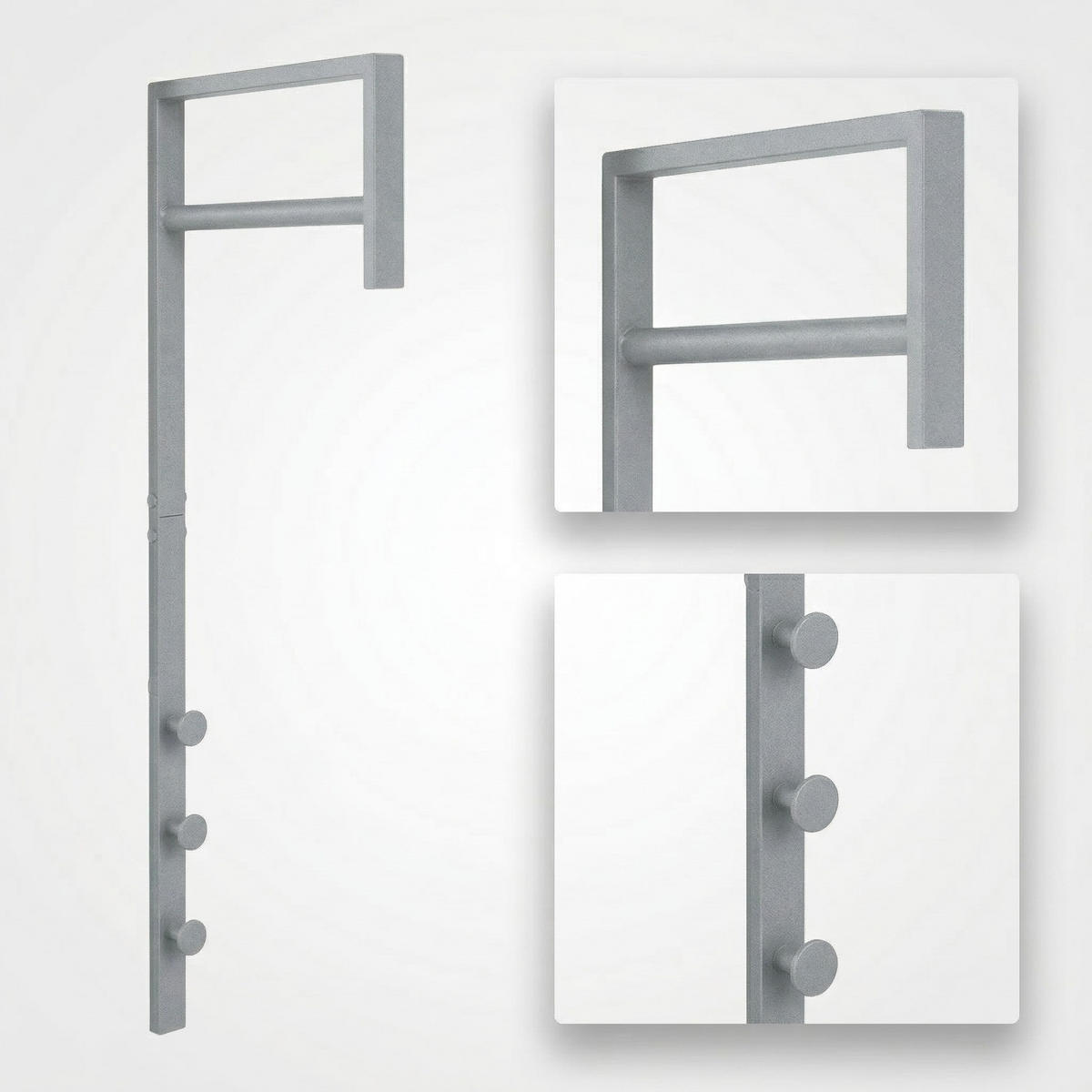 GARDEROBENSTÄNDER Pisa Grau 3/30/82 cm - Grau, Metall (3/82/30cm) - ebuy24