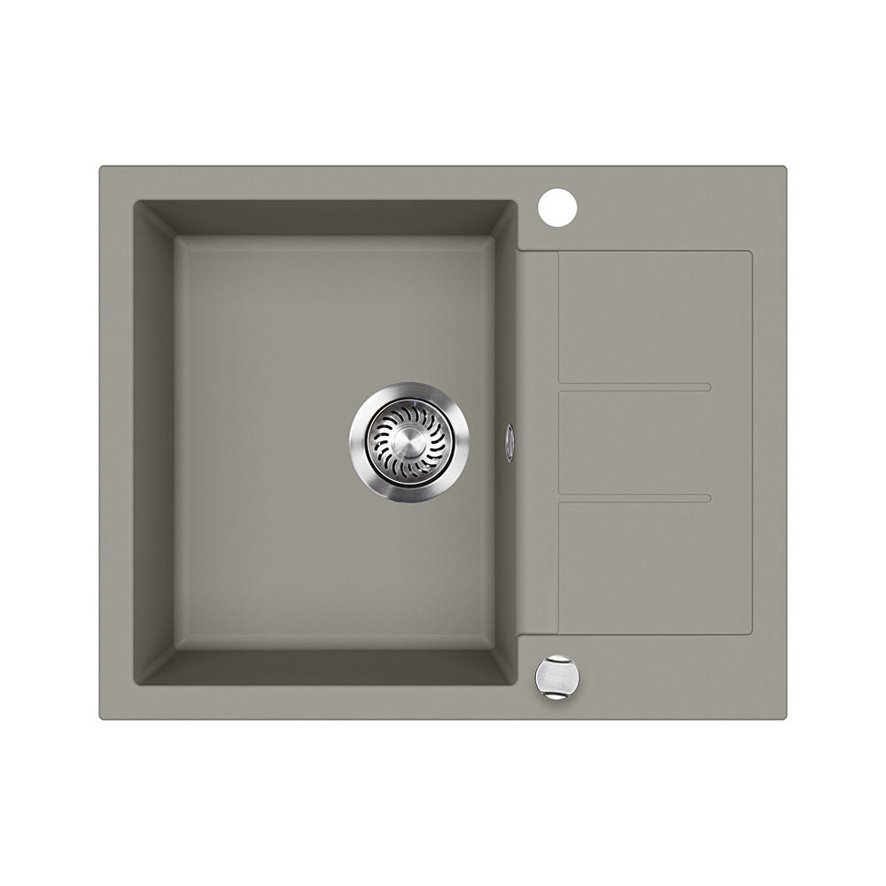 SPÜLBECKEN Rom Beton 62 x 50 cm - Grau, Keramik (62/20/50cm) - Bergstroem