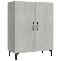 SIDEBOARD mit 3 Fächern, 2 Türen 70/34/90 cm aus Holzwerkstoff Betongrau - Hellgrau, Holz (70/90/34cm) - vidaXL