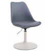 DREHSTUHL Kunststoff grau - Weiß/Grau, Kunststoff/Metall (48/76/57cm) - CLP