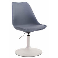 DREHSTUHL Kunststoff grau - Weiß/Grau, Kunststoff/Metall (48/76/57cm) - CLP