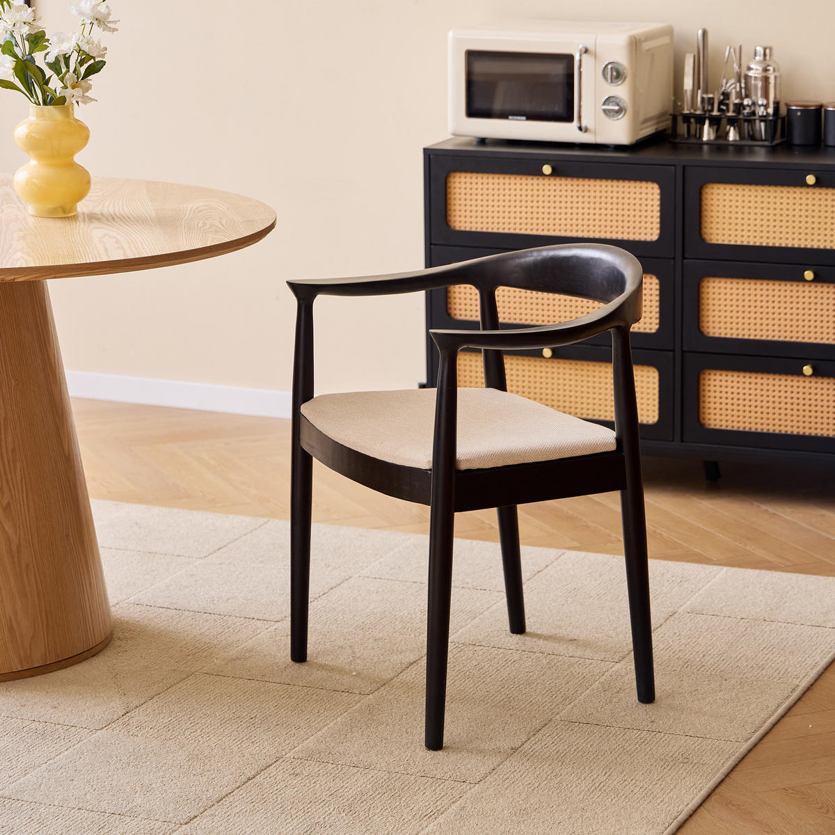 STUHL 2er-Set Holz Beige - Beige, Holz (64/72/53cm) - Nordlys