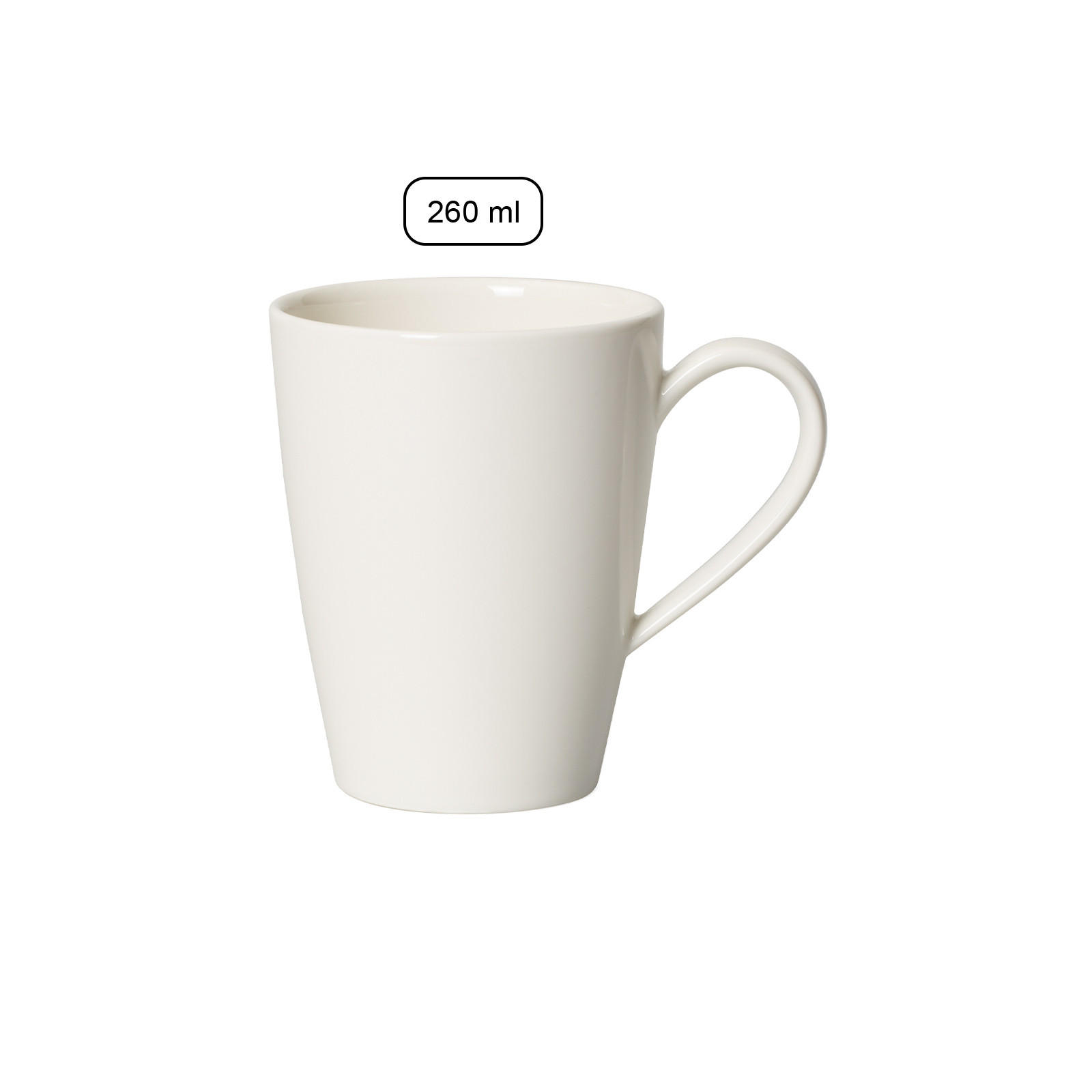 KAFFEEBECHER Basic White weiß 260 ml 6er Set - Weiß, Keramik (0.26L) - vivo | Villeroy & Boch Group