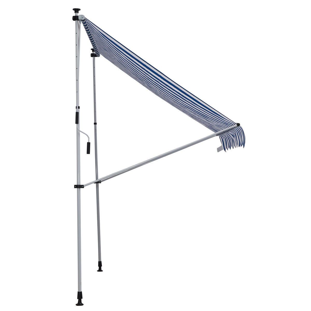 MARKISE, Grau+Weiß, Aluminium, Stahl, Polyester - Blau, Metall (150/280/200cm) - Outsunny