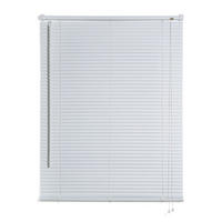 JALOUSIEN vinyl venetianische mit weißer Zugschnur 105x250 - Weiß, Kunststoff (105/250cm) - STORESDECO