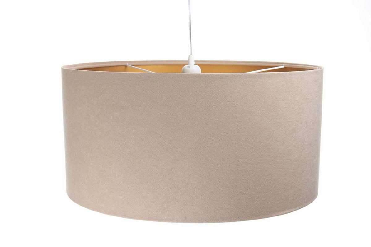 HÄNGELEUCHTE Gold 50/25 cm - Beige/Goldfarben, Kunststoff (50/0.8/25cm) - ONZENO