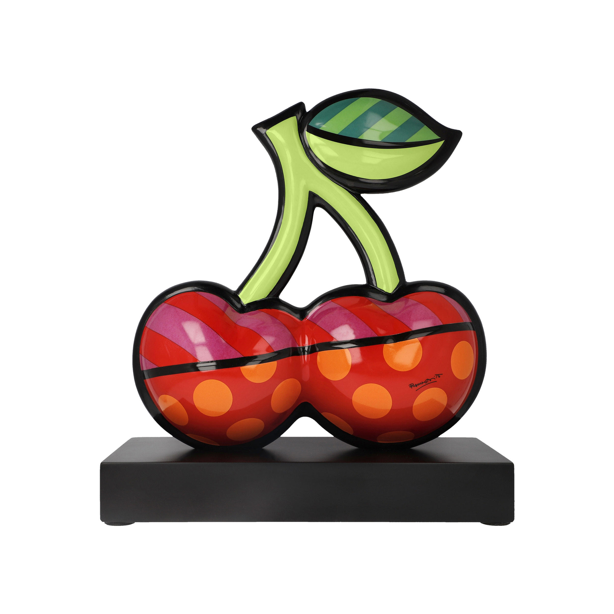 DEKOFIGUR Romero Britto - Cherries, Porzellan, Bunt, Limited Edition, 33 cm - Multicolor, Keramik (15/33/30cm) - Goebel