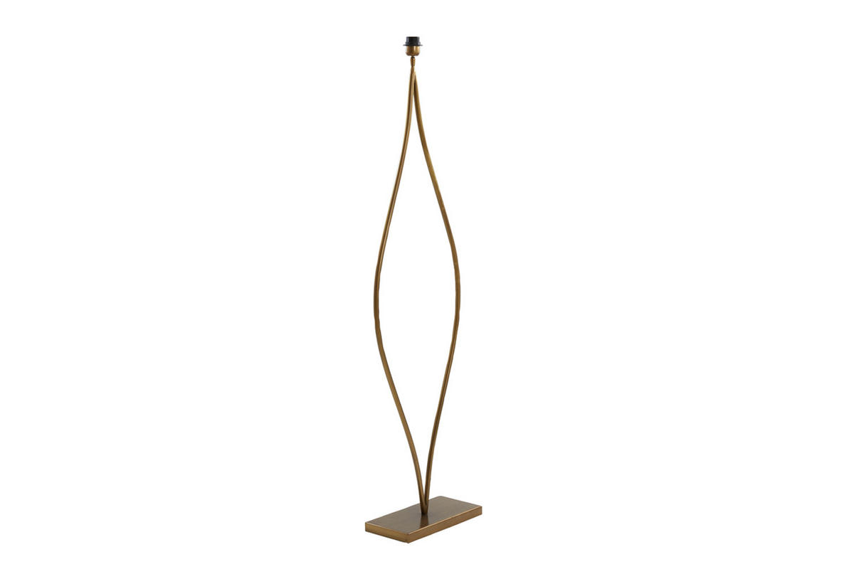 STEHLEUCHTE OKNO 46x17x140 cm, Metall, Antik Bronze - Bronzefarben, Metall (46/17/140cm) - Light & Living