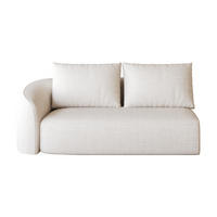 SOFAELEMENT DE-34711 Links-2-Sitzer Weiß - Weiß, Textil (90/85/160cm) - ComfortXL