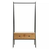 GARDEROBENSTÄNDER mit 1 Schublade in Eiche-Dekor H170cm - Eichefarben, Holzwerkstoff (39/170/46cm) - Calicosy