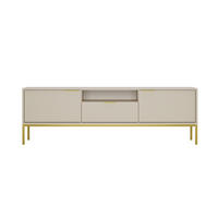 LOWBOARD Austin II 33/56,4/175 cm - Kaschmir/Goldfarben, Holzwerkstoff (33/56/175cm) - RAUMHIRSCH FURNITURE