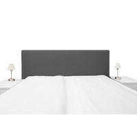 BOXSPRING-KOPFTEILBEZUG Housse Udo mittelgrau - Dunkelgrau, Textil (140/200cm) - Magma Heimtexx