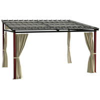 GARTENPERGOLA versenkbare Gartenpergola, wetterbeständog, inkl Befestigungsmaterial, Beige - Beige, Kunststoff (345/255/300cm)