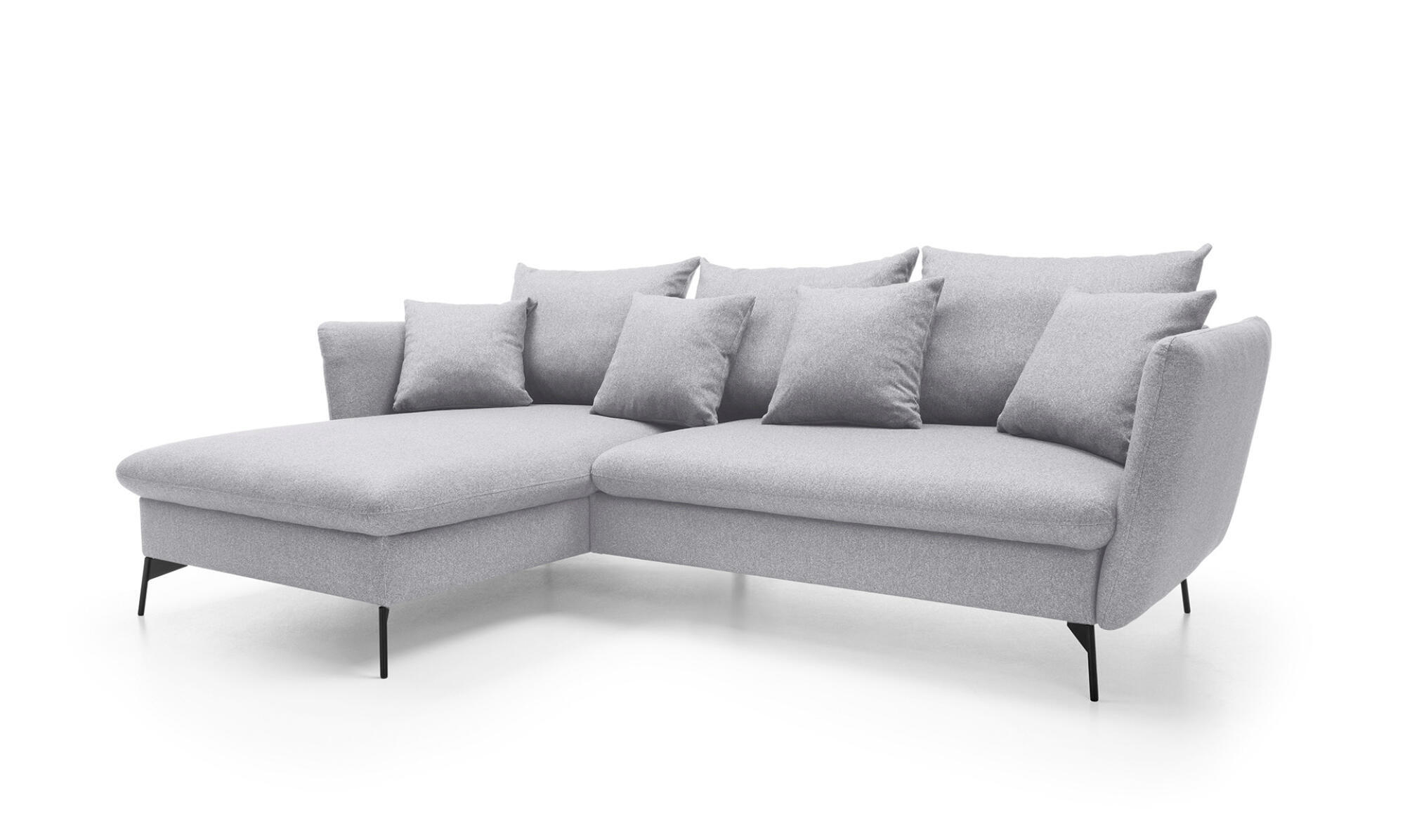 ECKSOFA VITON Grau 258x167x91 cm - Grau, Textil (258/167cm) - FURNLUX
