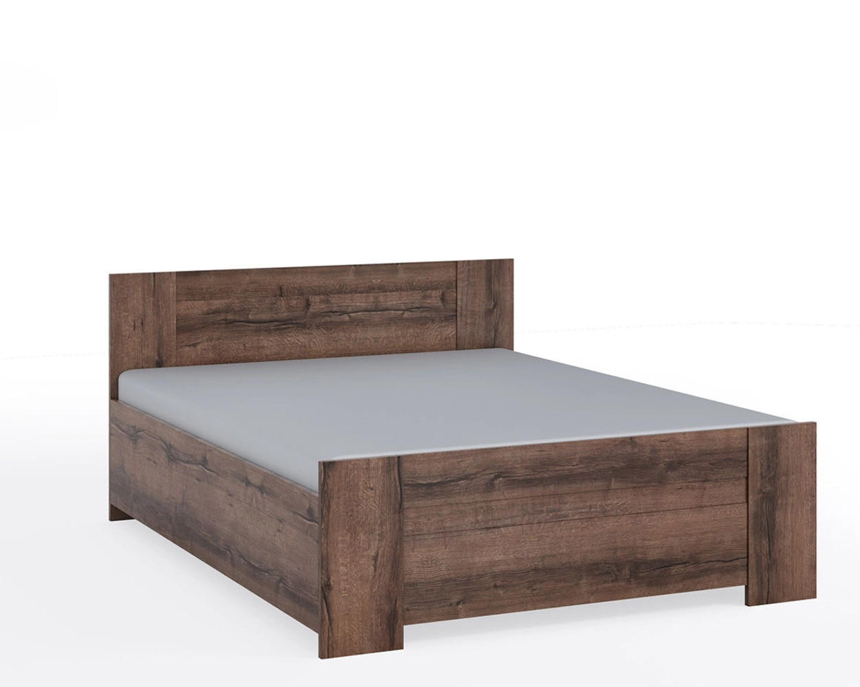 DOPPELBETT Tamiza 160x200 mit lattenrost - Braun, Holzwerkstoff (160/200cm) - Ravio