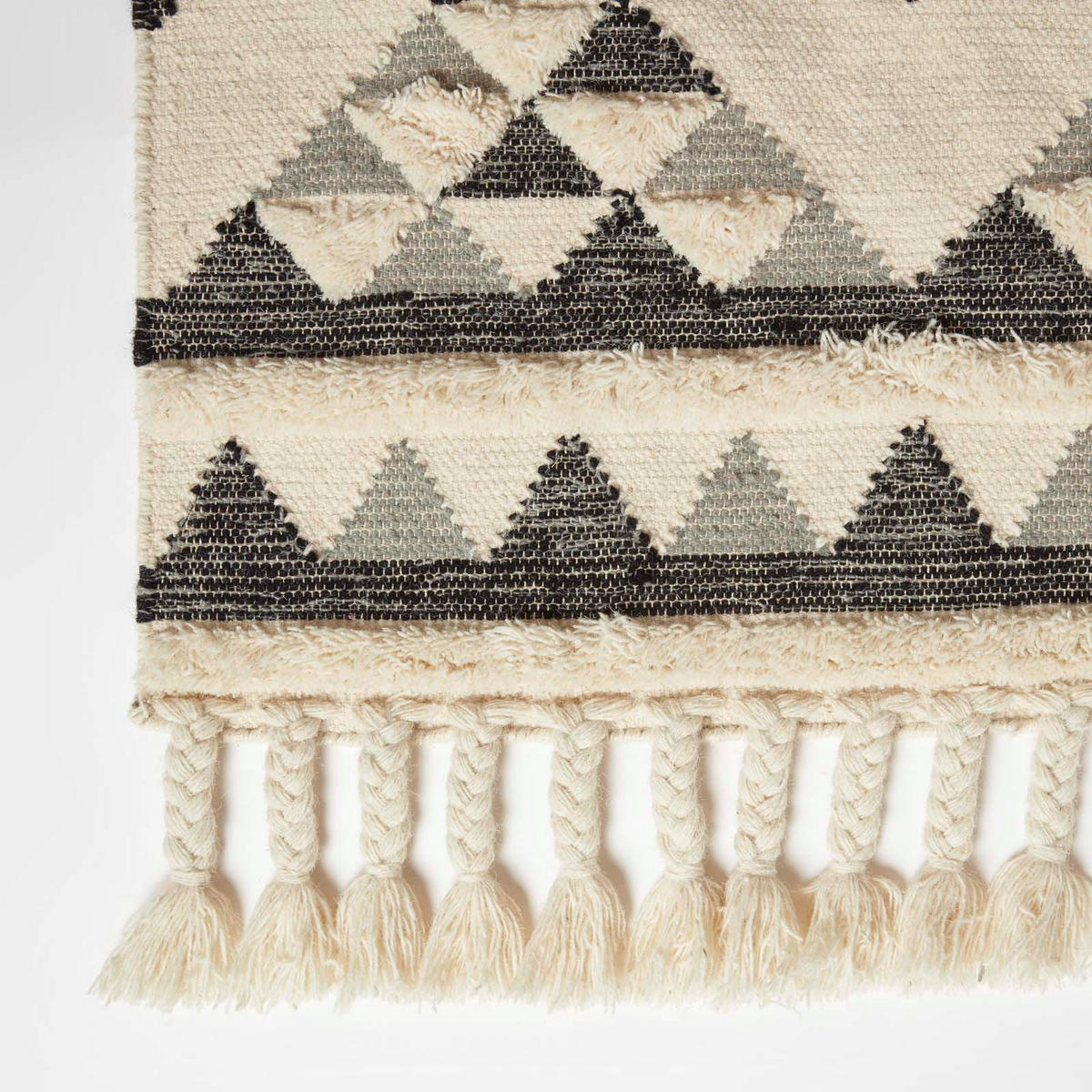 KELIM-TEPPICH Kota handgewebt 160/230 cm - Schwarz, Textil (160/230cm) - Homescapes