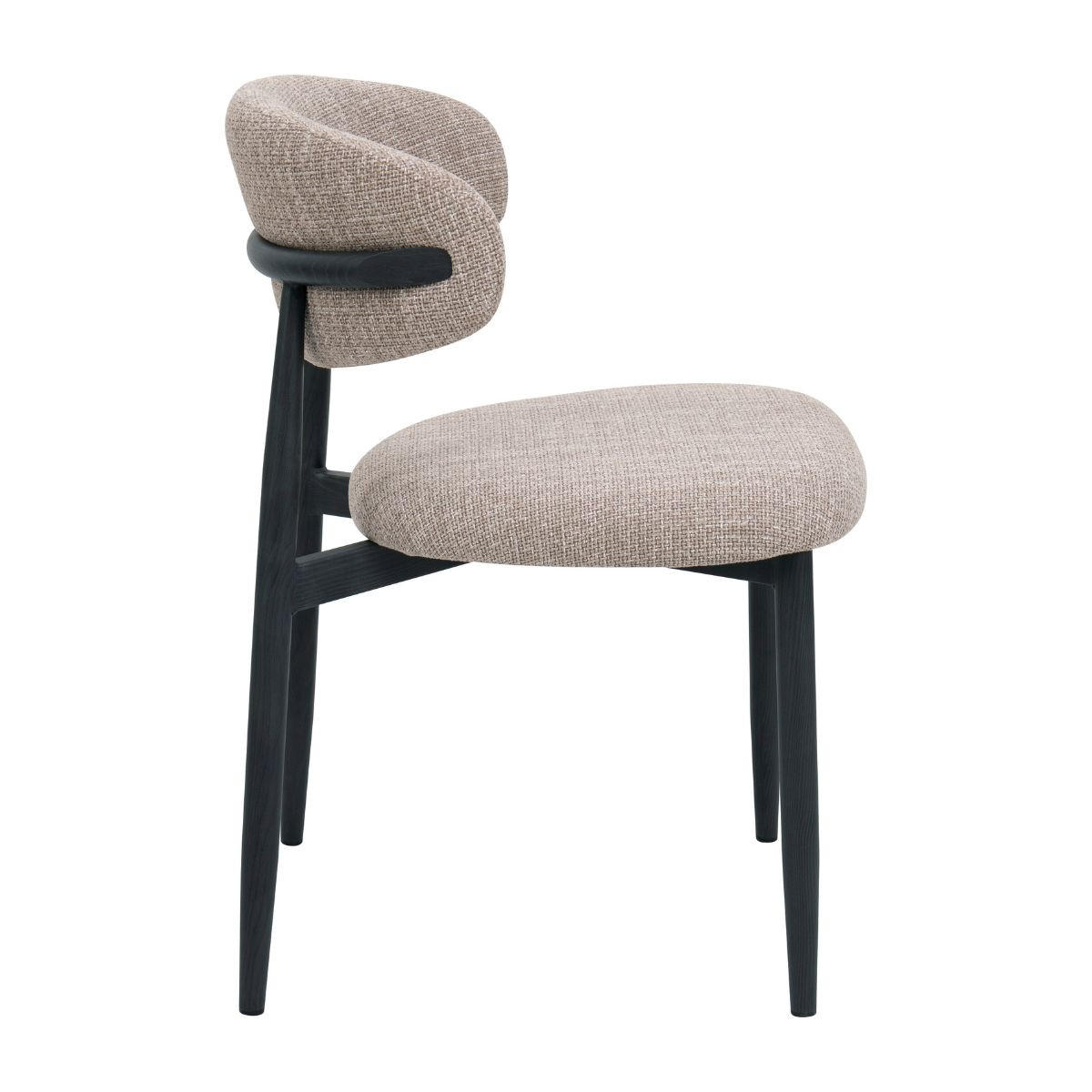 ESSZIMMERSTUHL 2er Set aus Stoff, taupe - Taupe, Textil (52/77/56cm) - Giga Meubel