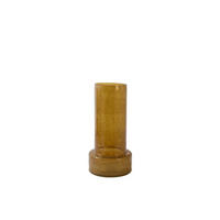 VASE Borando - Orange - 17.5/17.5/35 cm - Orange, Glas (35cm) - Light & Living