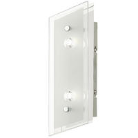 LED WANDLEUCHTE LUMIERA Weiß - Weiß, Glas (8/8/25cm) - Esto