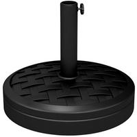 SONNENSCHIRMSTÄNDER Schwarz 18 kg - Schwarz, Stein (45/45cm) - PANGIVO