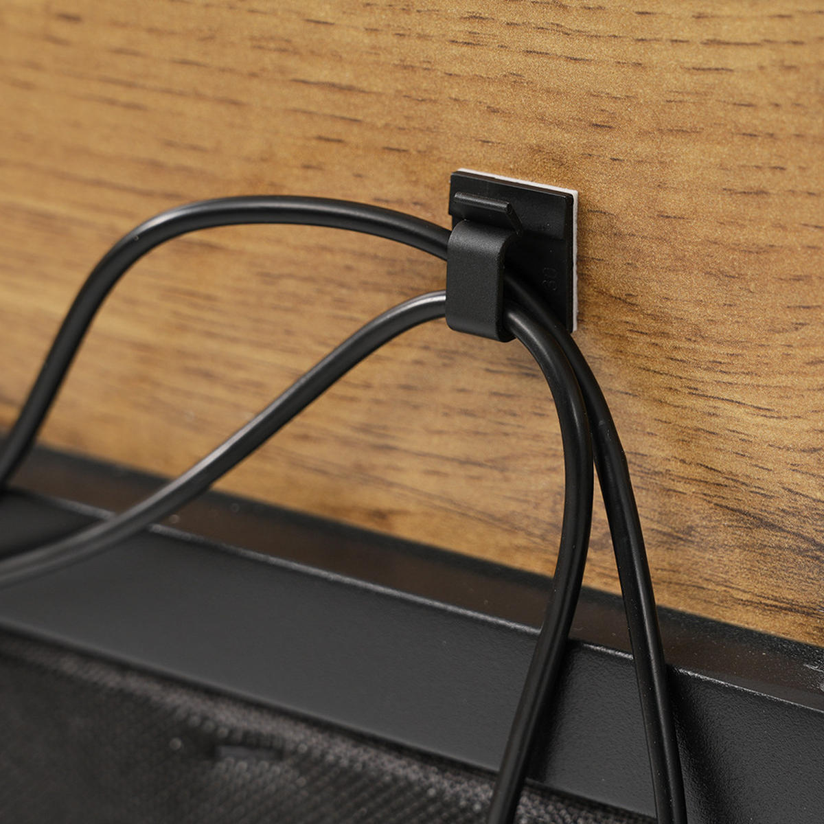 POLSTERBETT 160x200 cm in Eiche mit LED-Downlights & USB-C - Eichefarben, Holzwerkstoff (160/200cm) - Modfu