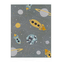 KINDERTEPPICH Sterne Grau 140 x 200 cm - Grau, Kunststoff (140/200cm) - TT Home