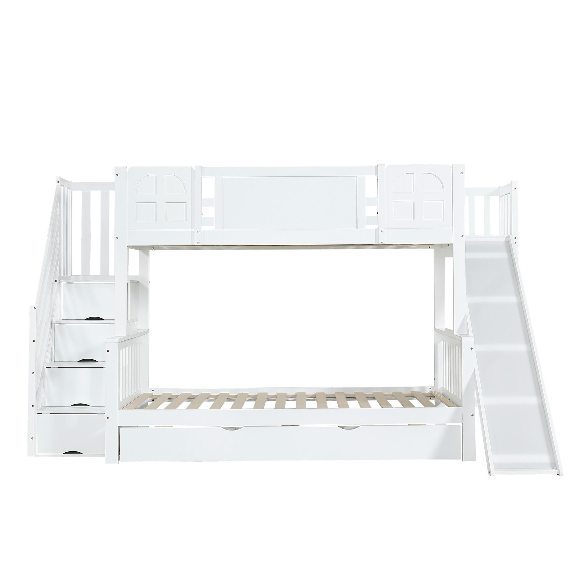 ETAGENBETT 90/200 cm Weiß - Weiß, Holz/Holzwerkstoff - Raumix