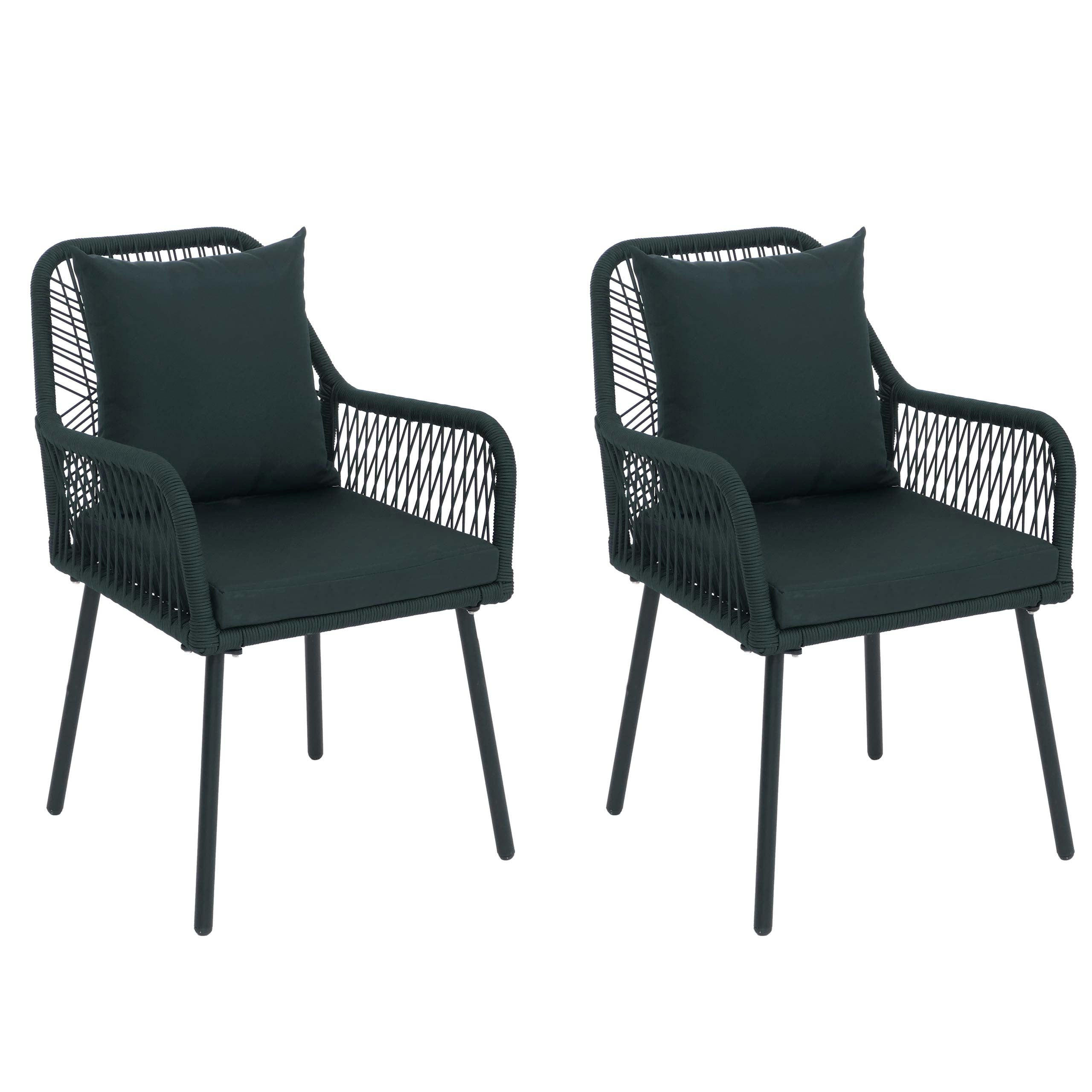 GARTENSTUHL 2er-Set 81x54x62cm Grün - Grün, Metall (54/81/62cm) - PROREGAL