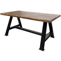 ESSTISCH Altholz 160x90x76 mehrfarbig lackiert INDUSTRIAL #84 - Multicolor, Holz (90/160/76cm) - Massivmoebel24