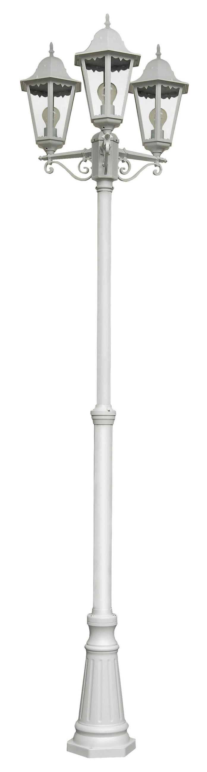 KANDELABER Anna Weiß 220x58x58cm - Weiß, Metall (58/58/220cm) - DELUKE