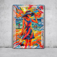 GEMÄLDE Sommerliche Anmut Schattenfugenrahmen Weiß 120x80 cm - Weiß, Holz (120/80cm) - YS-art gallery