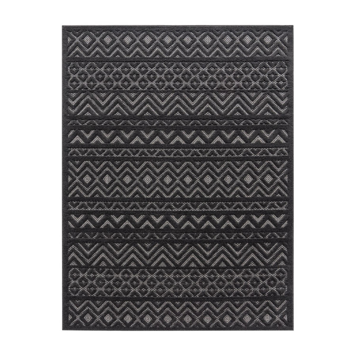 OUTDOORTEPPICH Boho Anthrazit 80 x 150 cm - Anthrazit, Kunststoff (80/150cm) - TT Home