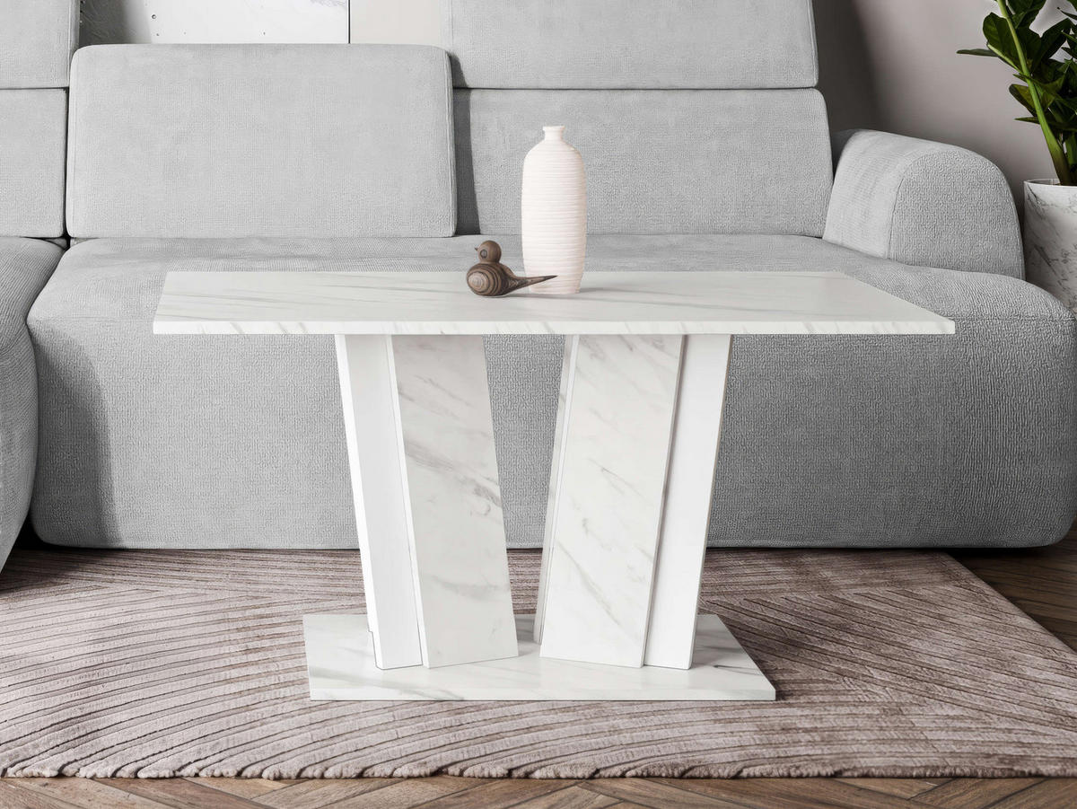 COUCHTISCH Doha II - Weiß, Holzwerkstoff (60/100/55cm) - MIRJAN24