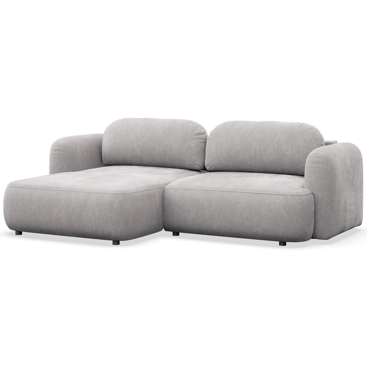 ROHOVÁ SEDAČKA Tvoya světle šedá žinylka - černá/světle šedá, textil/plast (267/175cm) - Selsey