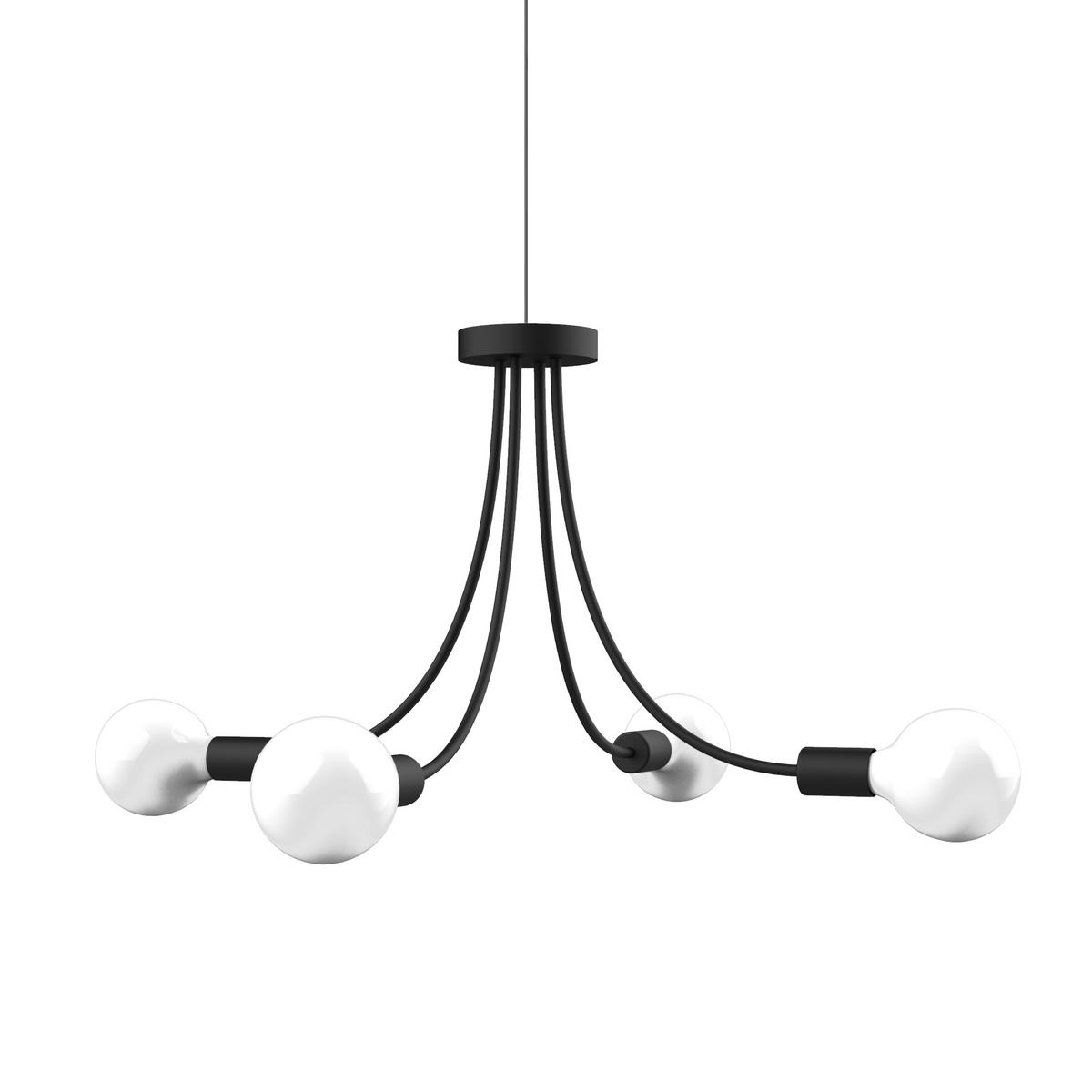 HÄNGELEUCHTE - Schwarz, Metall (60/60/40cm) - Lumicom