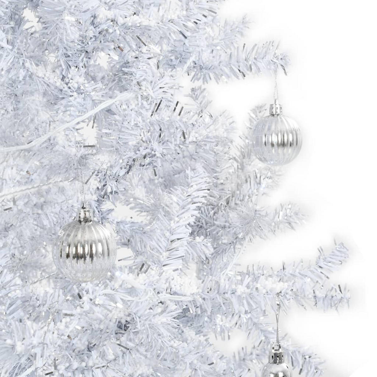 WEIHNACHTSBAUM Schneiender Mit Schirmfuss Weiss 190 Cm - Weiß, Kunststoff (190cm) - vidaXL