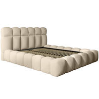 POLSTERBETT Mira XL Beige 140/200 cm Boucle mit Bettkasten - Beige, Textil/Metall (140/200cm) - wonello