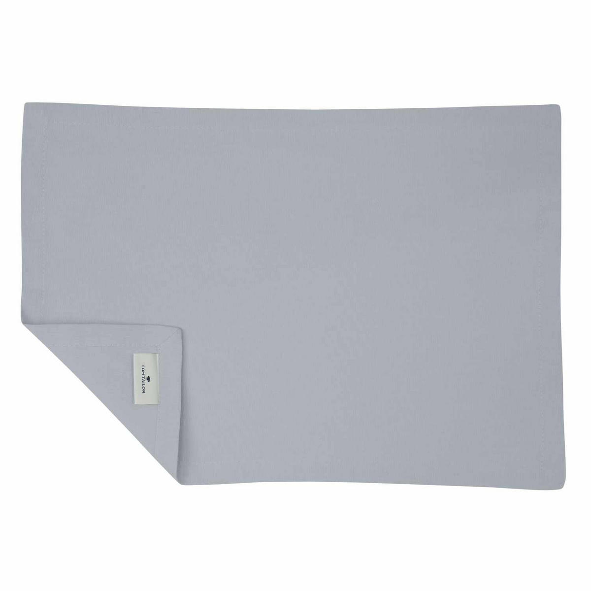 TISCH-SET 6 TEILIG DOVE - Silberfarben, Textil (35/50cm) - Tom Tailor