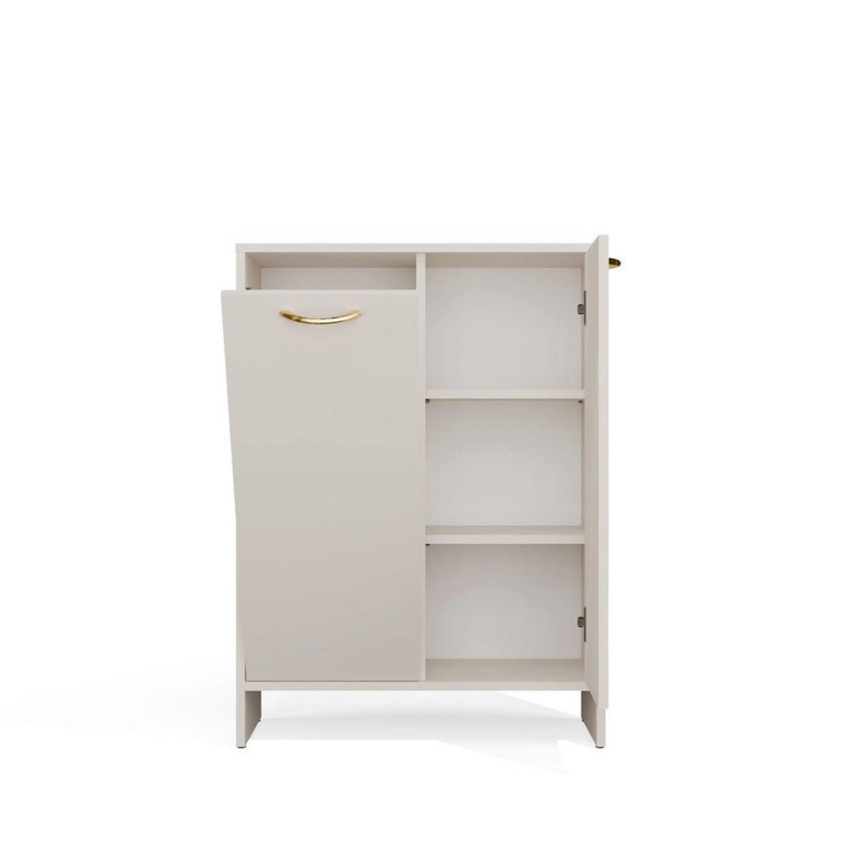 BADEZIMMERSCHRANK Kato - Beige, Holzwerkstoff (66/90/30cm) - kommodly