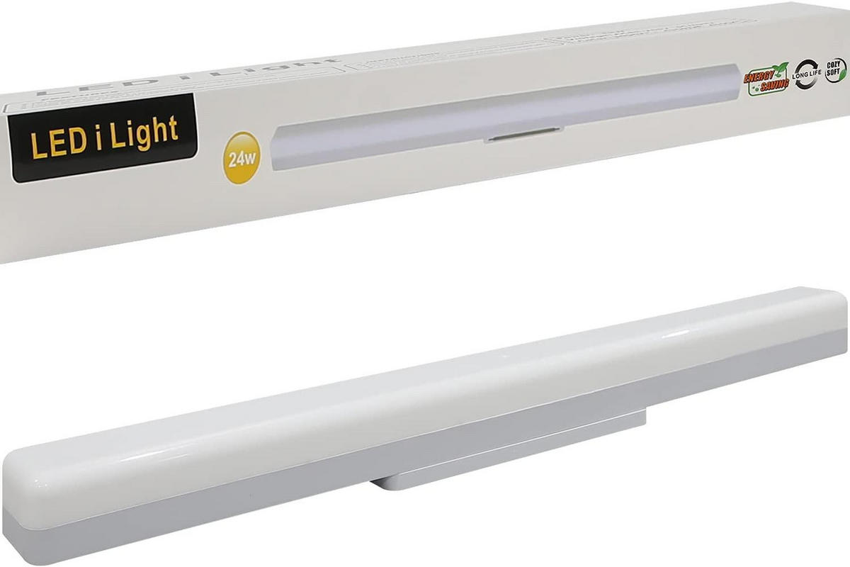 LED-DECKENLEUCHTE Diederich 60/5/5 cm - Weiß, Kunststoff (60/5/5cm) - Nettlife
