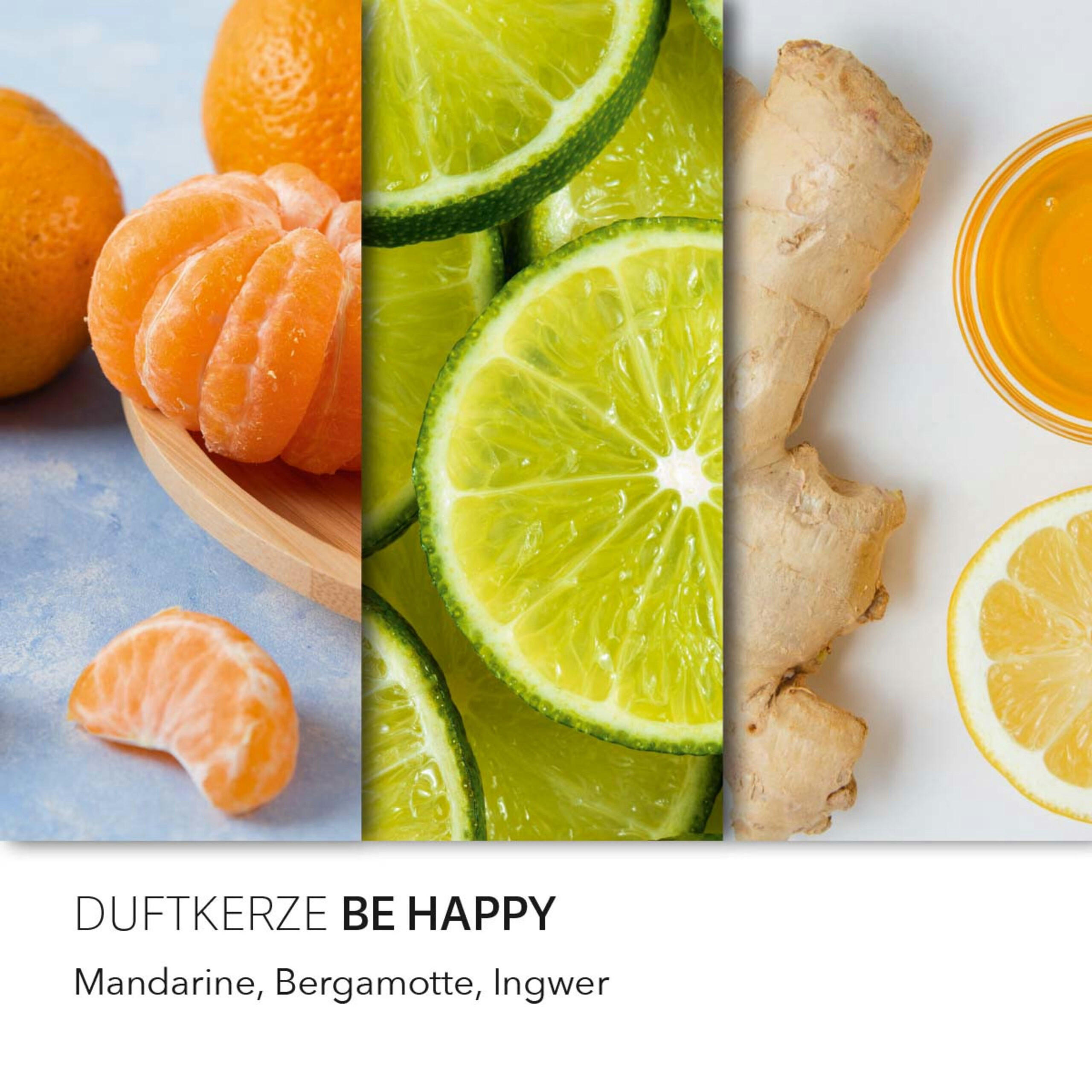 DUFTKERZE Peanuts™ - Orange, Glas/Naturmaterialen (11.5cm)