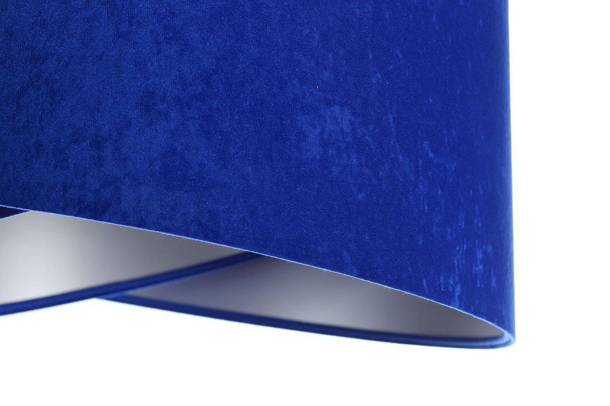 HÄNGELEUCHTE Blau 50/23 cm - Silberfarben, Kunststoff (50/1.3/23cm) - ONZENO