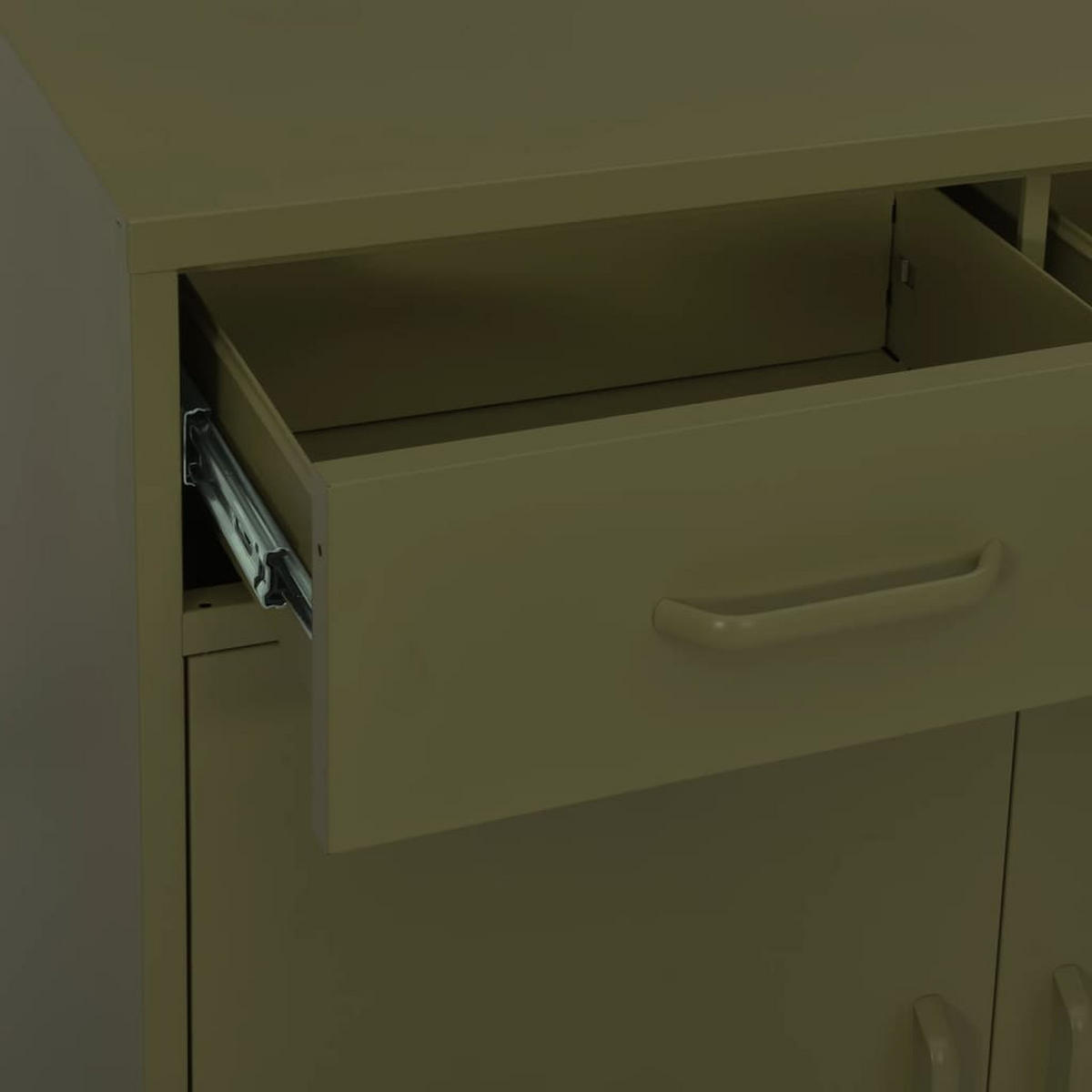 LAGERSCHRANK Olivgrün 80/35/101,5 Cm Stahl - Grün, Metall (80/101.5/35cm) - vidaXL