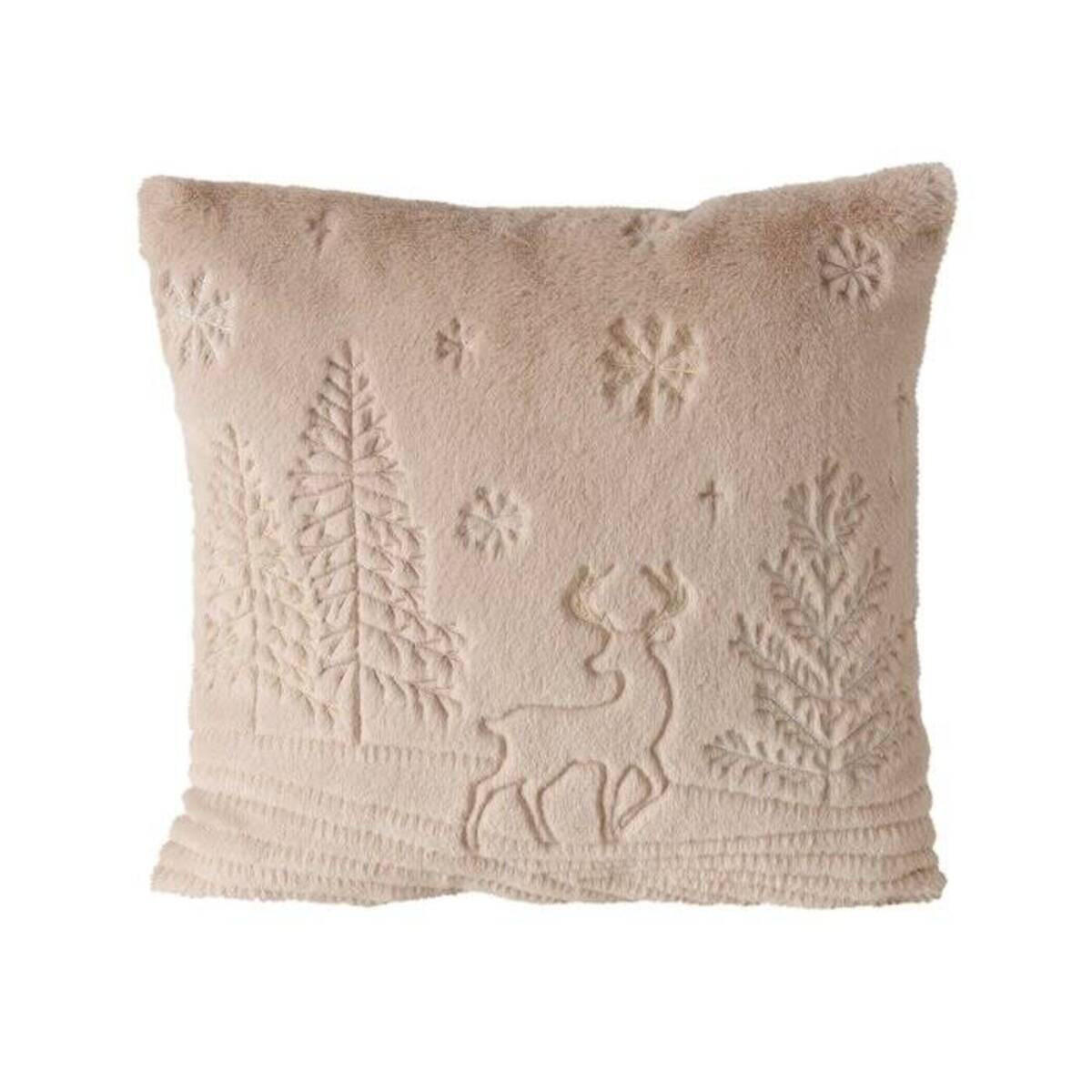 PLÜSCHKISSEN Hope 45/45 cm - Beige, Textil (45/15/45cm) - Boltze Home