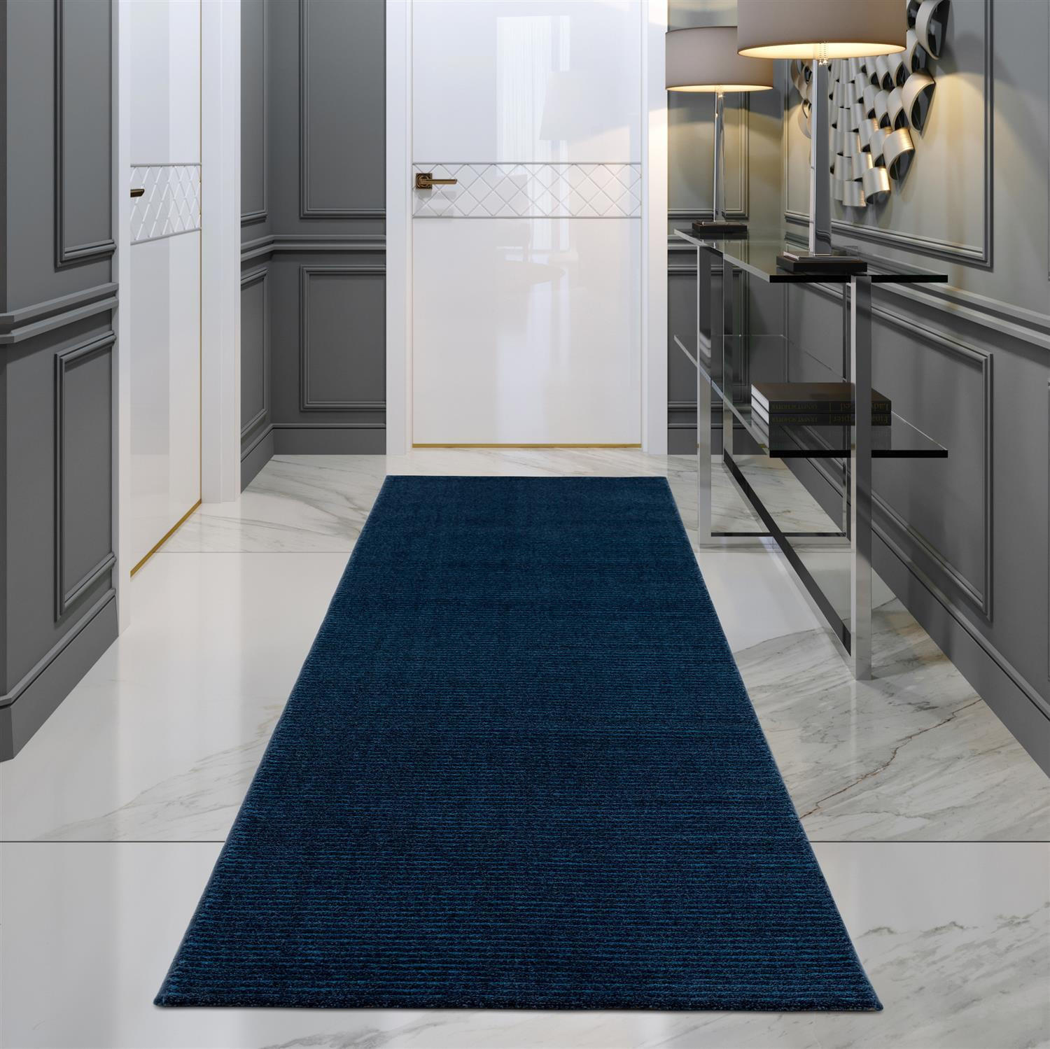 KURZFLOR-TEPPICH Fancy 900 Blau 80x150 cm - Blau, Textil (80/150cm) - carpet city
