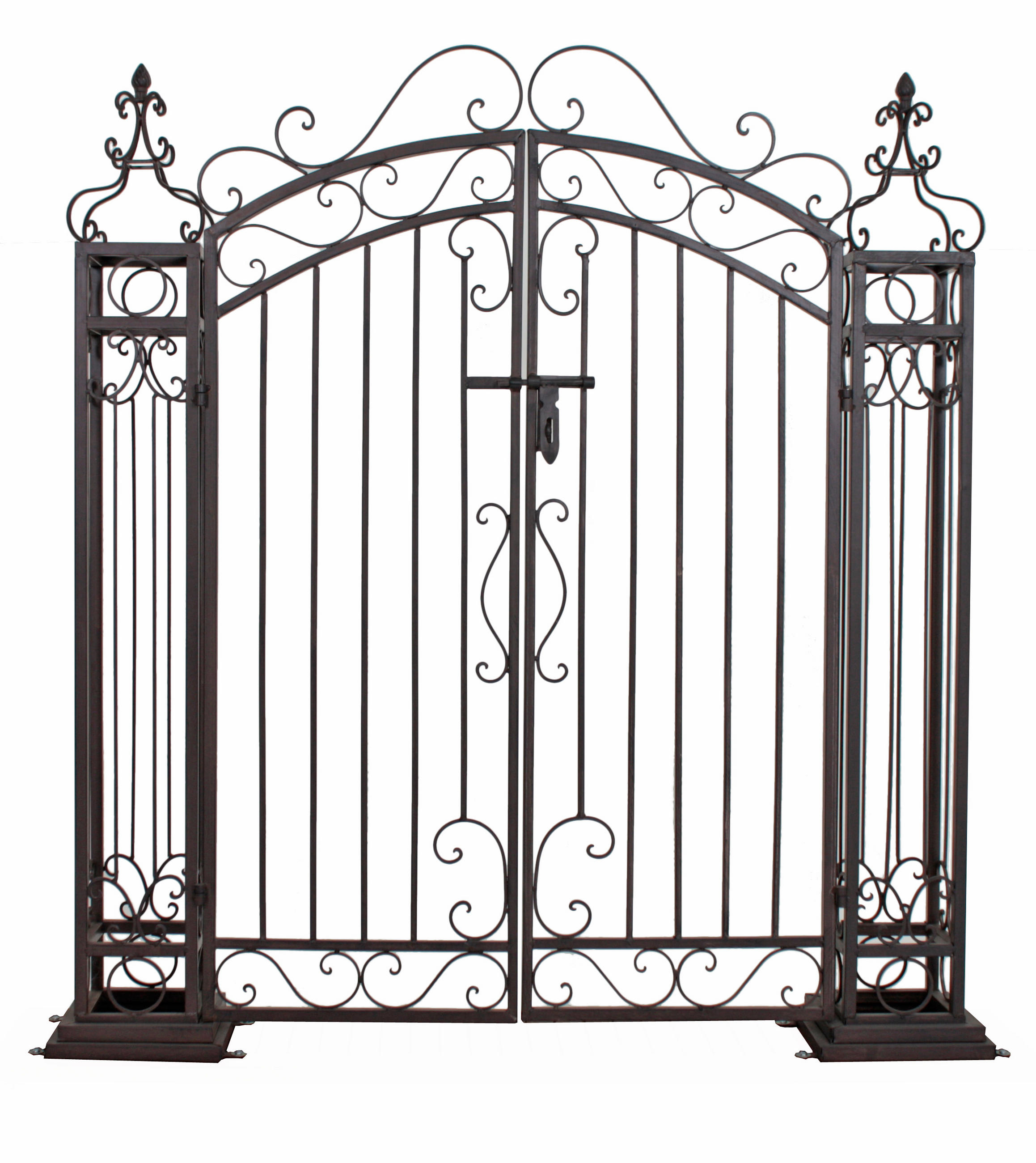 PFORTE Rom Stahl Rostfarben 127,3x25,3x119,6cm - Rostfarben, Metall (25.3/127.3/119.6cm) - DELUKE
