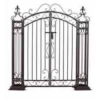 PFORTE Rom Stahl Rostfarben 127,3x25,3x119,6cm - Rostfarben, Metall (25.3/127.3/119.6cm) - DELUKE